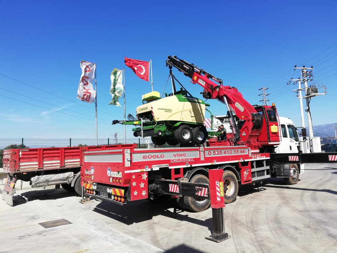 Güçlü Vinç ile Trafik Tabelası Takma Örneği